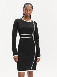 Silvian Heach Sukienka codzienna PGA22128VE Czarny Slim Fit. Czarne sukienki Silvian Heach, na co dzień, xxs, bez wzorów, z wiskozy, bez kołnierzyka, bez ramiączek, proste. Za 379.99 zł.