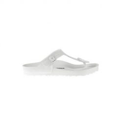 Japonki damskie Birkenstock Gizeh. Białe japonki Birkenstock, bez wzorów, z materiału. Za 279.00 zł.
