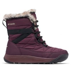 Śniegowce Columbia. Czerwone śniegowce Columbia, bez wzorów, bez zapięcia. Za 449.99 zł.