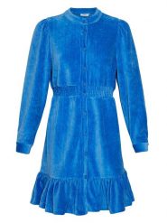 MOSS COPENHAGEN Sukienka "Floriana" w kolorze niebieskim rozmiar: M/L. Niebieskie sukienki Moss Copenhagen, l, bez wzorów, bez kołnierzyka, bez ramiączek, midi. Za 211.31 zł.