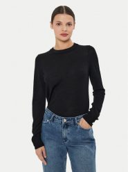 MICHAEL Michael Kors Sweter MS460XH4VR Czarny Regular Fit. Czarne swetry MICHAEL Michael Kors, l, bez wzorów, z wełny, bez ramiączek. Za 459.99 zł.