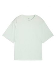 Puma Koszulka funkcyjna "Train All Day Essential" w kolorze zielonym rozmiar: M. Zielone t-shirty sportowe Puma, m, bez wzorów, z materiału, bez ramiączek, outdoorowe. Za 98.95 zł.