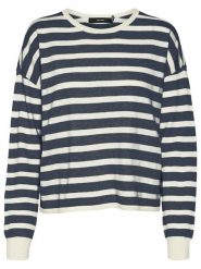 Vero Moda Sweter w kolorze czarno-kremowym rozmiar: S. Brązowe swetry Vero Moda, s, bez wzorów, ze splotem, bez ramiączek. Za 61.60 zł.
