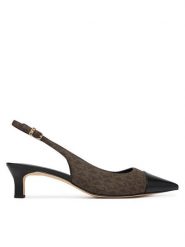 MICHAEL Michael Kors Czółenka Amara Toe Cap Sling 40S6AMMP1B Brązowy. Brązowe czółenka MICHAEL Michael Kors, bez wzorów, ze skóry, bez obcasa, bez zapięcia. Za 739.99 zł.