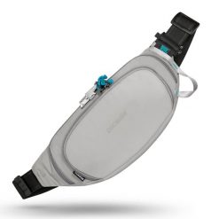 Saszetka antykradzieżowa nerka Pacsafe ECO Waist Pack Econyl. Czarne nerki i saszetki Pacsafe, bez wzorów, sportowe, bez dodatków. Za 445.99 zł.