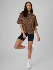 4F Legginsy krótkie z prążkowanej dzianiny damskie - czarne M/L. Czarne legginsy 4f, bez wzorów, z dzianiny, krótkie. Za 69.99 zł.