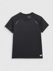4F Koszulka sportowa w kolorze czarnym rozmiar: S. Czarne t-shirty sportowe 4f, s, bez wzorów, z materiału, bez ramiączek, outdoorowe. Za 74.63 zł.