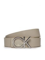 Calvin Klein Pasek Damski K60K611904 Beżowy. Brązowe paski Calvin Klein, bez wzorów, ze skóry. Za 169.99 zł.