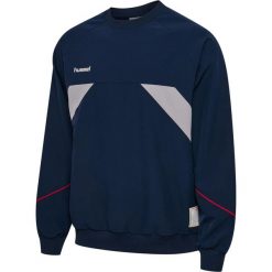 Bluza Hummel World 26. Niebieskie bluzy Hummel, bez wzorów, sportowe, bez ramiączek, bez kaptura. Za 302.50 zł.