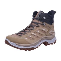 Buty trekkingowe damskie Lowa Innovo Mid Gtx. Brązowe buty trekkingowe Lowa, bez wzorów, z materiału, za kostkę, bez zapięcia, trekkingowe. Za 988.00 zł.