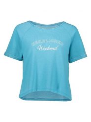 Herrlicher Bluza w kolorze turkusowym rozmiar: XS. Niebieskie bluzy Herrlicher, xs, bez wzorów, z bawełny, bez kaptura. Za 70.41 zł.