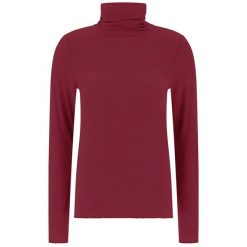 T-Shirt Deha Mieszanka Kaszmiru Golf Damskie. Czerwone swetry Deha, m, bez wzorów, z elastanu, eleganckie, bez ramiączek. Za 302.99 zł.