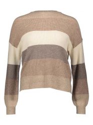 ONLY Sweter w kolorze jasnobrązowo-beżowym rozmiar: XL. Brązowe swetry ONLY, xl, bez wzorów, z bawełny, bez ramiączek. Za 105.63 zł.