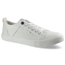 Białe Trampki Big Star Damskie Modne Półbuty. Białe trampki BIG STAR, bez wzorów, z gumy, eleganckie, bez zapięcia. Za 99.99 zł.
