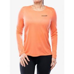 Bluza do biegania damska Inov-8 Performance Long Sleeve. Brązowe bluzy Inov-8, bez wzorów, sportowe, bez ramiączek, bez kaptura. Za 209.99 zł.