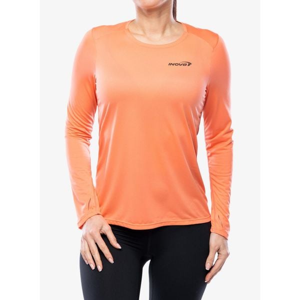 Bluza do biegania damska Inov-8 Performance Long Sleeve. Czerwone bluzy Inov-8, bez wzorów, sportowe, bez ramiączek, bez kaptura. Za 109.99 zł.