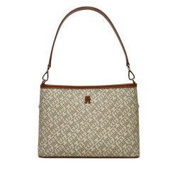 Torebka Tommy Hilfiger. Brązowe torebki klasyczne Tommy Hilfiger, bez wzorów, klasyczne, bez dodatków. Za 489.99 zł.
