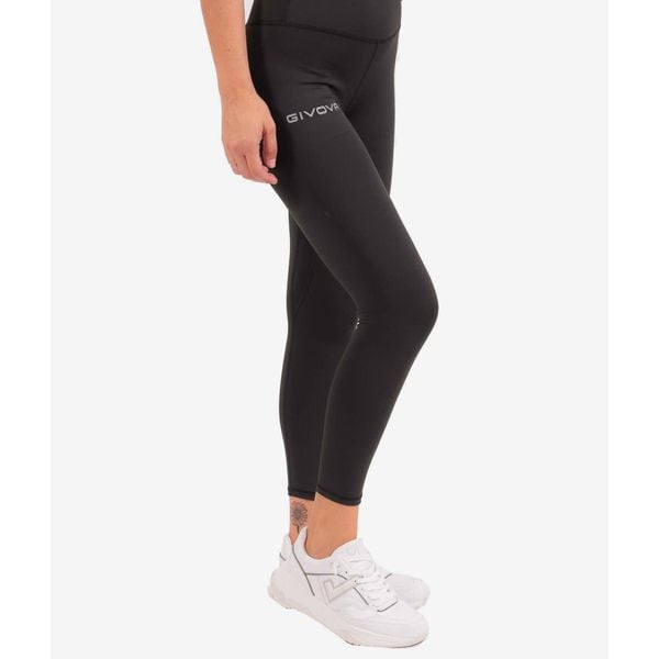 Legginsy Givova Basic damskie XS – wysoki stan, bezszwowe. Czarne legginsy Givova, bez wzorów, sportowe. Za 200.99 zł.