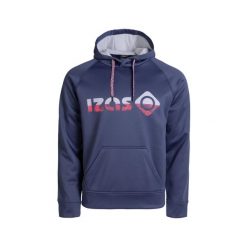 Bluza z kapturem unisex DUERO V2 z logo i kieszenią z przodu. Brązowe bluzy IZAS, na zimę, l, bez wzorów, sportowe, bez ramiączek, z kapturem. Za 226.04 zł.
