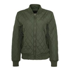 Kurtka Damska/pikowana Diamond Nylon. Zielone kurtki Urban Classics, xs, bez wzorów, z nylonu, bez kaptura. Za 186.99 zł.