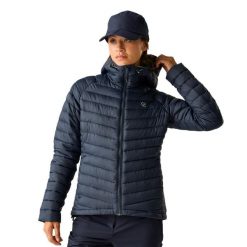 Kurtka Damska Air Lite Baffled Jacket. Niebieskie kurtki Dare 2b, s, bez wzorów, z materiału, z kapturem. Za 374.99 zł.