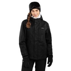 Damska kurtka snowboardowa Sporty zimowe Siroko W4-W Vostock. Czarne kurtki narciarskie SIROKO, na zimę, m, bez wzorów, z materiału, bez kaptura, narciarskie. Za 552.00 zł.