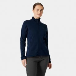 Bluza damska Helly Hansen Versalite Fleece. Niebieskie bluzy z kapturem Helly Hansen, l, bez wzorów, z elastanu, bez kaptura, trekkingowe. Za 391.00 zł.