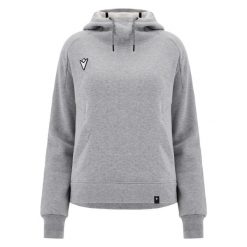 Bluza damska z kapturem Macron FCE Inari. Szare bluzy Macron, bez wzorów, bez ramiączek, z kapturem. W wyprzedaży za 339.35 zł.