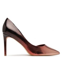 Szpilki Aldo. Brązowe szpilki Aldo, bez wzorów, bez obcasa, na szpilce, bez zapięcia. Za 379.99 zł.