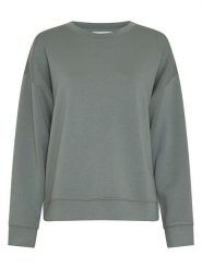 MOSS COPENHAGEN Bluza "Ima Q" w kolorze zielonym rozmiar: L/XL. Zielone bluzy Moss Copenhagen, l, bez wzorów, bez kaptura. Za 144.95 zł.