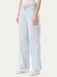 Tommy Jeans Jeansy Claire DW0DW21378 Niebieski Wide Leg. Niebieskie jeansy Tommy Jeans, bez wzorów, z bawełny. Za 559.99 zł.