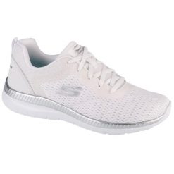 Buty sportowe Sneakersy damskie, Bountiful - Quick Path. Białe buty sportowe lifestyle Skechers, bez wzorów, sportowe, bez zapięcia, skechers sport. Za 355.40 zł.