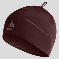 Czapka do biegania dla dorosłych Odlo Hat Polyknit Warm Eco. Brązowe czapki zimowe ODLO, bez wzorów, sportowe. Za 119.99 zł.