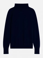 Just Cashmere Kaszmirowy golf w kolorze granatowym rozmiar: XXL. Niebieskie swetry Just Cashmere, xxl, bez wzorów, z kaszmiru, bez ramiączek. Za 433.83 zł.