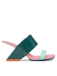 United Nude Klapki Loop Hi 1000597803 Zielony. Zielone klapki United Nude, bez wzorów, ze skóry, bez obcasa, bez zapięcia. Za 1,399.00 zł.