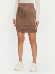 Guess Spódnica mini Tamara W2BD47 KAUJ2 Brązowy Slim Fit. Brązowe spódnice Guess, xs, z aplikacjami, z syntetyku, mini. Za 159.99 zł.