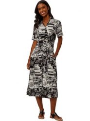 Heine Sukienka w kolorze czarno-białym rozmiar: 36. Białe sukienki Heine, bez wzorów, z tkaniny, bez kołnierzyka, bez ramiączek, midi. Za 83.03 zł.