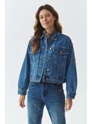 TATUUM Kurtka dżinsowa "Bernali" w kolorze niebieskim rozmiar: 38. Niebieskie kurtki Tatuum, bez wzorów, bez kaptura. Za 275.40 zł.