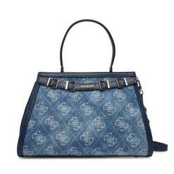 Torebka Guess. Niebieskie torebki klasyczne Guess, z aplikacjami, klasyczne, bez dodatków. Za 699.99 zł.