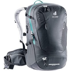 Plecak na rower damski Deuter TRANS ALPINE 28 SL. Czarne plecaki Deuter, bez wzorów, bez dodatków. Za 585.91 zł.