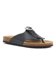 Billowy Skórzane japonki w kolorze czarnym rozmiar: 41. Czarne japonki Billowy, bez wzorów, ze skóry, klasyczne. Za 160.96 zł.