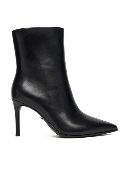 Gino Rossi Botki EO-GLC6306-6320-5 Czarny. Czarne botki Gino Rossi, bez wzorów, ze skóry, bez obcasa, na szpilce, bez zapięcia. Za 599.99 zł.