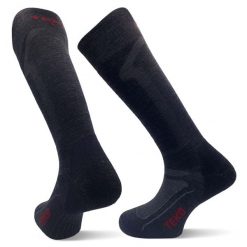 Skarpety narciarskie i snowboardowe z wełny Merino Teko ecoSKI. Czarne skarpetki TEKO, bez wzorów, z elastanu. Za 71.00 zł.