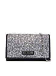 LOVE MOSCHINO Torebka JC4168PP1OLW100A Czarny. Czarne kopertówki Love Moschino, bez wzorów, ze skóry, wizytowe, bez dodatków. Za 669.00 zł.