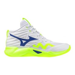 Buty do siatkówki Mizuno Wave Momentum Pro Mid. Białe buty treningowe Mizuno, bez wzorów, z materiału, przed kolano, bez zapięcia, do siatkówki, mizuno wave. Za 419.99 zł.