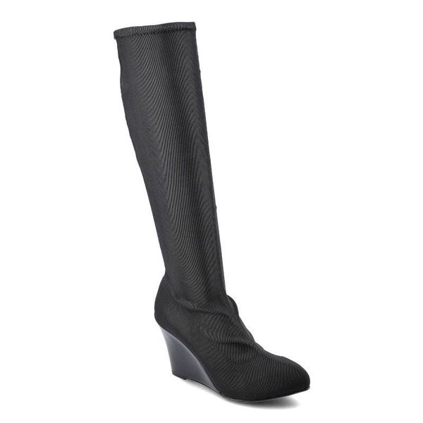 Czarne Kozaki Massimo Poli Damskie Eleganckie Buty. Czarne kozaki Massimo POLI, bez wzorów, eleganckie, przed kolano, bez obcasa, na koturnie, bez zapięcia. Za 289.00 zł.