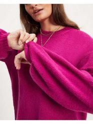 Milan Kiss Sweter w kolorze różowym rozmiar: XL. Różowe swetry Milan Kiss, xl, bez wzorów, bez ramiączek. Za 186.19 zł.
