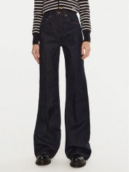 AMI PARIS Jeansy FTR420DE0011 Granatowy Flare Fit. Niebieskie jeansy AMI PARIS, bez wzorów, z jeansu. Za 639.99 zł.