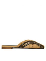 Patrizia Pepe Klapki 8Z0140/L109 Beżowy ciemny. Brązowe klapki Patrizia Pepe, bez wzorów, ze skóry, bez obcasa, bez zapięcia. Za 1,249.00 zł.