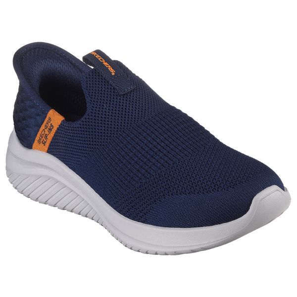 Buty sportowe Sneakersy damskie, Skechers Ultra Flex 3.0 - Smooth Step Slip-ins. Brązowe buty sportowe lifestyle Skechers, bez wzorów, sportowe, bez zapięcia, skechers sport. Za 239.99 zł.